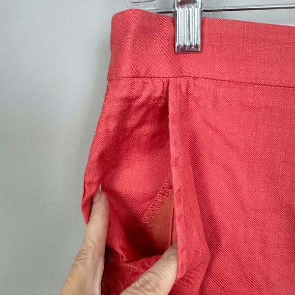 LEVEL 99 | NEW Nemo Coral Linen Tencel Shorts with Pockets Women’s Size 27 & 29 - Picture 4 of 10